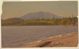 Desenho, Mt. Katahdin from Togue Pond, possivelmente 1878 de Frederic Edwin Church