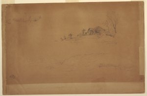 Desenho, Perto de Guaranda, Equador, 10 de junho de 1857 de Frederic Edwin Church
