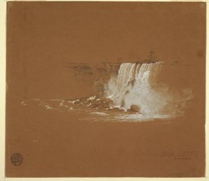 Desenho, Cataratas do Niágara, outubro de 1856 de Frederic Edwin Church