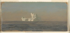 Desenho, ao largo de Iceberg, Terra Nova, junho de 1859 de Frederic Edwin Church