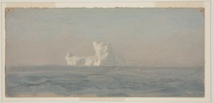Desenho, ao largo de Iceberg, Terra Nova, junho de 1859 de Frederic Edwin Church