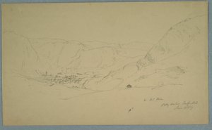 Desenho, Porto de Petty, 24 de junho de 1859 de Frederic Edwin Church