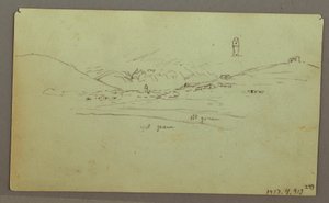 Desenho, Ruínas, 27 de abril de 1868 de Frederic Edwin Church