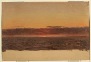 Desenho, Paisagem marítima, 1859 de Frederic Edwin Church