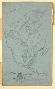 Desenho, margem do Konigssee, B, julho de 1868 de Frederic Edwin Church
