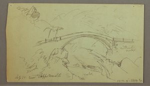 Desenho, Santuário no bosque, setembro de 1868 de Frederic Edwin Church
