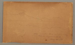 Desenho, Vista lateral do edifício, janela, 29 de maio de 1868 de Frederic Edwin Church