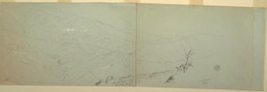 Desenho, esboços, Bloxburgh, Jamaica, 1865 de Frederic Edwin Church