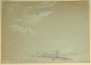 Desenho, esboços, Bloxburgh, Jamaica, 1865 de Frederic Edwin Church