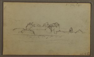 Desenho, Esboços, Equador ou Colômbia; Verso: Esboços, Equador ou Colômbia, 1857 de Frederic Edwin Church