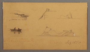 Desenho, Esboços de Labrador, 12 de julho de 1859 de Frederic Edwin Church