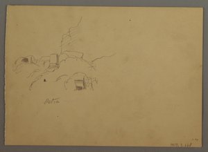 Desenho, Esboços de Petra, Jordânia, fevereiro de 1868 de Frederic Edwin Church