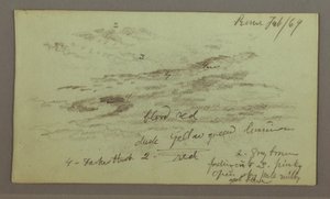 Desenho, Estudo do céu, 1 de fevereiro de 1869 de Frederic Edwin Church