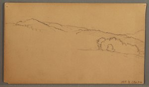 Desenho, Estudo do céu, possivelmente 1873 de Frederic Edwin Church