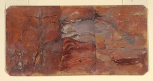 Desenho, Estudo de rochas, Petra, fevereiro de 1868 de Frederic Edwin Church