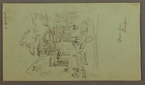 Desenho, Estudo de um Fresco de Pompeia, possivelmente 1868-69 de Frederic Edwin Church