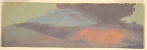 Desenho, Estudo de nuvens ao pôr do sol, ca. 1880 de Frederic Edwin Church
