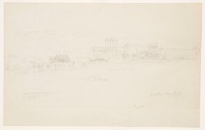 Desenho, Templos, Baalbek, 6 de maio de 1868 de Frederic Edwin Church