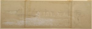Desenho, As Cataratas do Niágara, setembro ou outubro de 1856 de Frederic Edwin Church