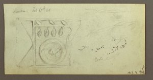 Desenho, Árvores, recortadas, fevereiro, possivelmente 1868 de Frederic Edwin Church