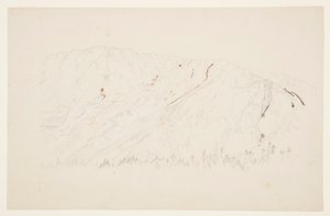 Desenho, parte superior da Grande Bacia, Monte Katahdin, setembro de 1877 de Frederic Edwin Church