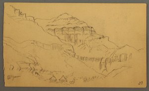 Desenho, Valleyside, fevereiro de 1869  de Frederic Edwin Church