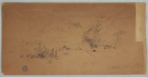 Desenho, Vista de Toche, Colômbia, julho de 1853 de Frederic Edwin Church