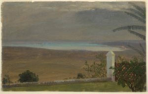 Desenho, Vista do Mar, 1865 de Frederic Edwin Church