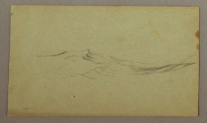Desenho, Ondas, possivelmente 1860 de Frederic Edwin Church