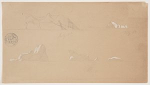 Icebergs Flutuantes de Frederic Edwin Church