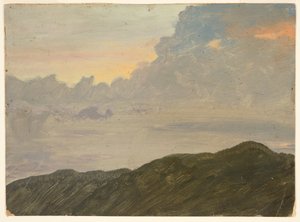 Colina e nuvens de Frederic Edwin Church