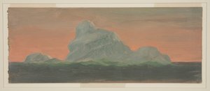 Iceberg contra o céu noturno de Frederic Edwin Church