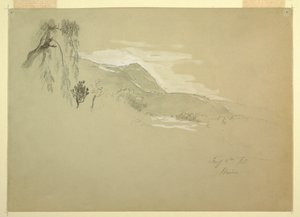 Paisagem perto de Huino, México de Frederic Edwin Church