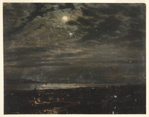 Costa enluarada (possivelmente Maine) de Frederic Edwin Church