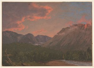 Paisagem montanhosa ao pôr do sol de Frederic Edwin Church