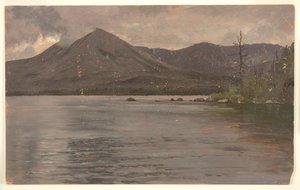 Monte Katahdin, do Lago Katahdin de Frederic Edwin Church