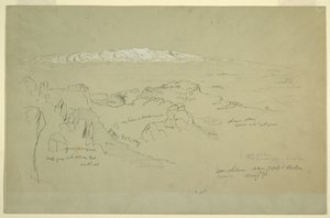 Monte Líbano entre Yafoof e Baalbek de Frederic Edwin Church