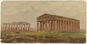 Paestum, Templo de Netuno de Frederic Edwin Church