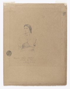 Retrato de uma rapariga boliviana: Señorita Filetta Molina Bolador del Carmen, Colômbia de Frederic Edwin Church