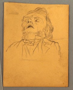 Retrato de homem adormecido de Frederic Edwin Church