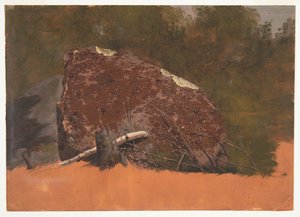 Possivelmente Mt. Deserto, Ilha, rocha de Frederic Edwin Church