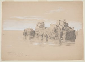 Rocks at the Coast, Grand Manan Island, Canadá de Frederic Edwin Church