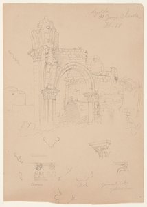 Ruínas da Igreja de São Jorge, Lydda [atual Lod] de Frederic Edwin Church
