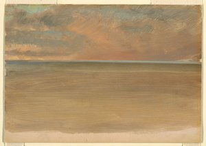 Vista do mar com Icecap à distância de Frederic Edwin Church