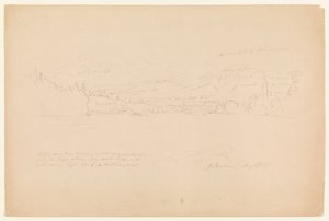 Margem do lago e sopé do Monte Katahdin de Frederic Edwin Church