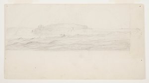 Estudo para uma pintura das Cataratas do Niágara de Frederic Edwin Church