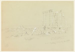 Templo com Semua [atualmente as-Samu] à distância de Frederic Edwin Church