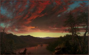 Crepúsculo no deserto de Frederic Edwin Church