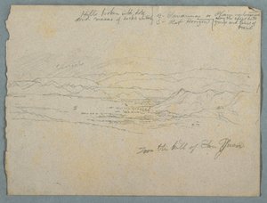 Vista da colina de San Juan, provavelmente Colômbia de Frederic Edwin Church
