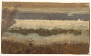 Vista das nuvens do topo da montanha Catskill de Frederic Edwin Church